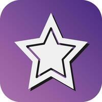 Star Vector Glyph Gradient Background Icon For Personal And Commercial Use.
