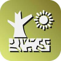 Drought Vector Glyph Gradient Background Icon For Personal And Commercial Use.