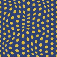 modern abstract orenge color polka dot pattern impressionism blue color background vector