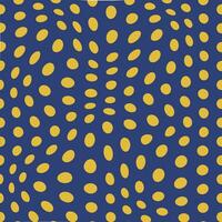 modern abstract orenge color polka dot pattern impressionism blue color background vector