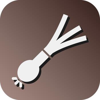 Spring Onion Vector Glyph Gradient Background Icon For Personal And Commercial Use.