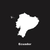 Ecuador mapa icono vector