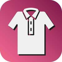 T Shirt Vector Glyph Gradient Background Icon For Personal And Commercial Use.