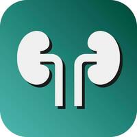 Kidney Vector Glyph Gradient Background Icon For Personal And Commercial Use.