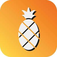 Pineapple Vector Glyph Gradient Background Icon For Personal And Commercial Use.