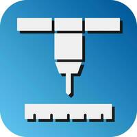 Plasma Cutter Vector Glyph Gradient Background Icon For Personal And Commercial Use.
