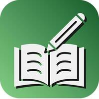 Notebook Vector Glyph Gradient Background Icon For Personal And Commercial Use.