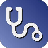 Stethoscope Vector Glyph Gradient Background Icon For Personal And Commercial Use.