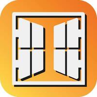 Window Vector Glyph Gradient Background Icon For Personal And Commercial Use.