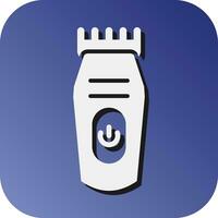 Shaving Machine Vector Glyph Gradient Background Icon For Personal And Commercial Use.