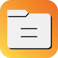 Folder Vector Glyph Gradient Background Icon For Personal And Commercial Use.