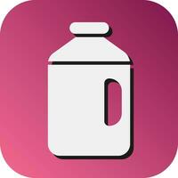 Milk Bottle Vector Glyph Gradient Background Icon For Personal And Commercial Use.