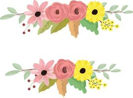 Flower bouquet with green leaves, for wedding invitations, in, wallpaper, fashion, prints. vector