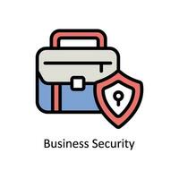 Business Security vector Filled outline Icon  Design illustration. Business And Management Symbol on White background EPS 10 File