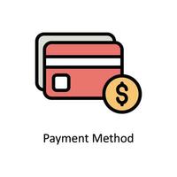 Payment Method vector Filled outline Icon Design illustration. Business And Management Symbol on White background EPS 10 File