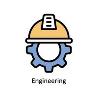 Engineering vector filled outline Icon Design illustration. Business And Management Symbol on White background EPS 10 File