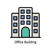 Office Building vector Filled outline Icon Design illustration. Business And Management Symbol on White background EPS 10 File