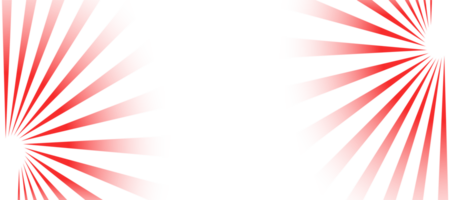 abstrakt Hintergrund mit rot Sonne Strahlen transparent png