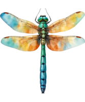 AI generated Watercolor painting of a dragonfly. Ai-generated png