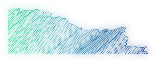 resumen ondulado líneas elemento. fluido partículas ola modelo 3d curva medios tonos png