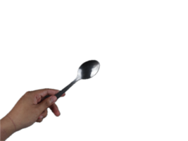 hand holding a spoon png