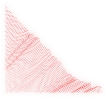 abstrakt wellig Linien Element. fließend Partikel Welle Muster 3d Kurve Halbton. png