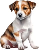 AI generated a cute Jack Russell Terrier. Ai-generated. png
