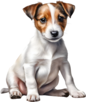 ai generado un linda Jack Russell terrier. ai-generado. png