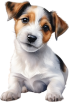 ai gegenereerd een schattig jack Russell terriër. ai-gegenereerd. png