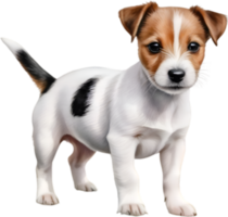 AI generated a cute Jack Russell Terrier. Ai-generated. png