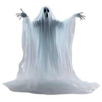 AI generated A close-up image of a ghost. Ai-Generated. png