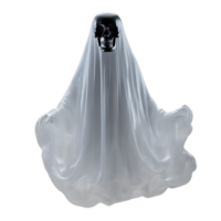 AI generated A close-up image of a ghost. Ai-Generated. png