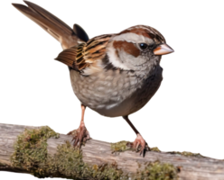 AI generated A close-up photo of a cute sparrow bird. Ai-generated. png