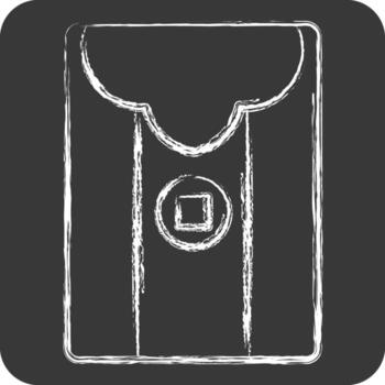 Icon Envelope. related to Chinese New Year symbol. chalk Style. simple design editable. simple illustration vector