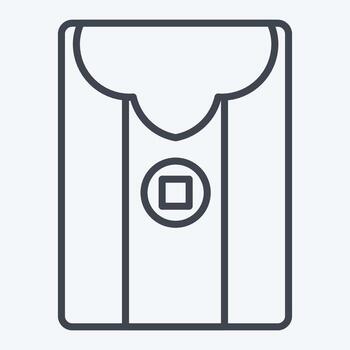 Icon Envelope. related to Chinese New Year symbol. line style. simple design editable. simple illustration vector