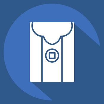 Icon Envelope. related to Chinese New Year symbol. long shadow style. simple design editable. simple illustration vector