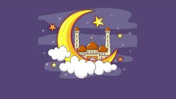 Ramadán kareem antecedentes animación video