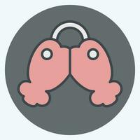 Icon Ornament. related to Chinese New Year symbol. color mate style. simple design editable. simple illustration vector