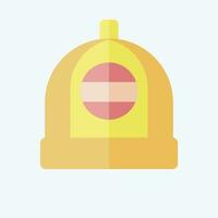 Icon Hat. related to Chinese New Year symbol. flat style. simple design editable. simple illustration vector
