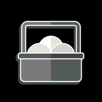 Icon Tangerine. related to Chinese New Year symbol. glossy style. simple design editable. simple illustration vector