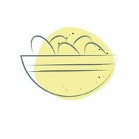 Icon Nuts. related to Ramadan symbol. Color Spot Style. simple design editable. simple illustration vector