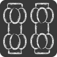 Icon Salt and Pepper. related to Cooking symbol. chalk Style. simple design editable. simple illustration vector