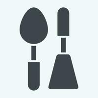 Icon Ladle. related to Cooking symbol. glyph style. simple design editable. simple illustration vector