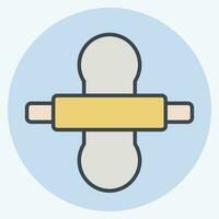 Icon Thresh Flour. related to Cooking symbol. color mate style. simple design editable. simple illustration vector