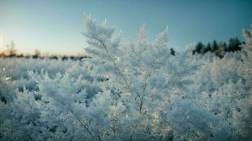 ai generado describir el intrincado patrones de escarcha en un ventana cristal, destacando el único formaciones y delicado estructuras foto