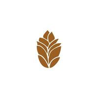 Pine Seed Icon Logo vector