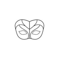 Outline Mask Logo vector