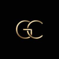 Luxury Letter G and C Logo vector