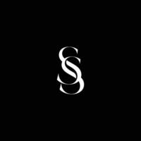 Interconnected Letter S in White Logo vector