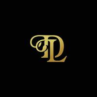 Elegant Intertwined Letter D and L Logo vector